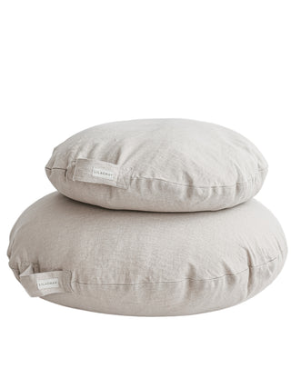 MINICAMP Yoga Pillow Meditation Cushion from 100% Linen in Natural Color