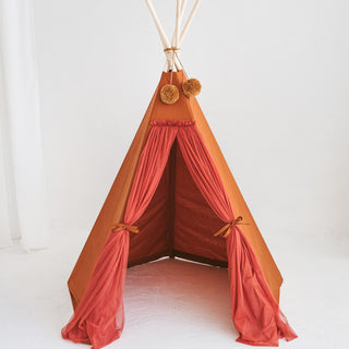 MINICAMP Fairy Kids Play Tent with Tulle in Ecru