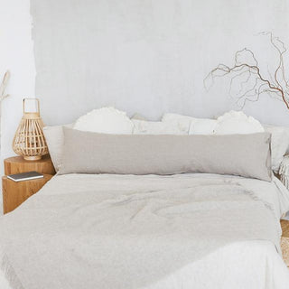 MINICAMP Lumbar Pillow from Linen in Natural Color