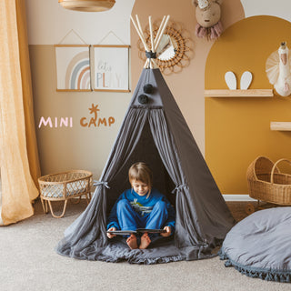 MINICAMP Fairy Kids Play Tent in Grey