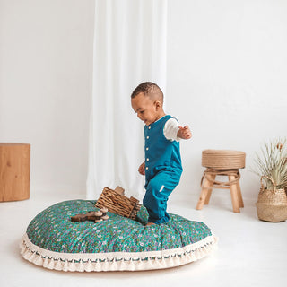 Large Floor Pillow for Kids, Reading Nook in Green