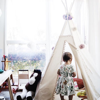 Garland with Flowers, Teepee Topper from Peonies Garland