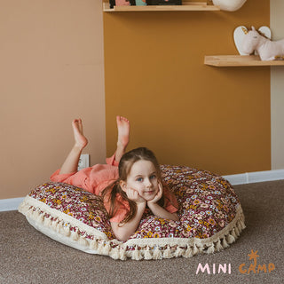 Kids Floor Cushion in Floral Pattern