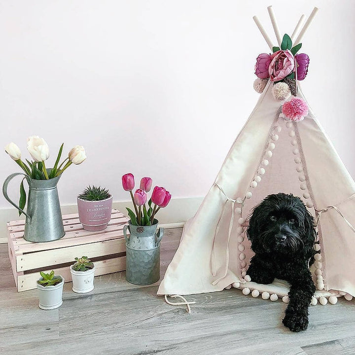 Garland with Flowers, Teepee Topper from Peonies Garland