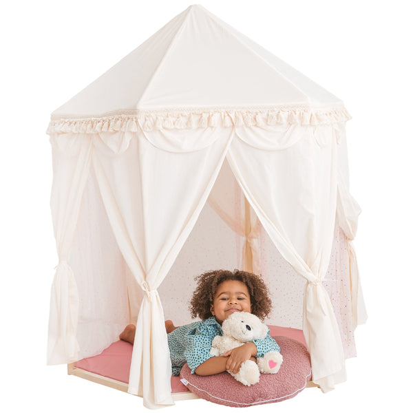 Canvas Teepee For Kids, Indoor Tipi Tent, Children Teepee, Play Teepee, Party Teepee, Toddler Teepee, Wedding Kids Teepee, White Teepee Tent