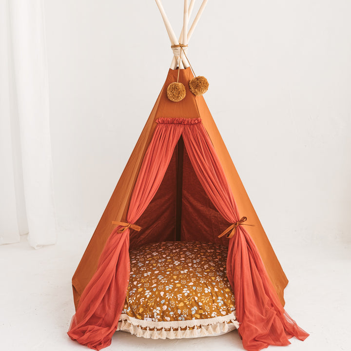 teepee tent for kids from minicamp with a pillow