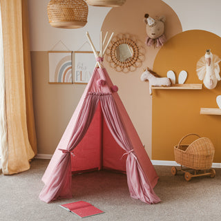 MINICAMP Fairy Kids Play Tent with Tulle in Cognac