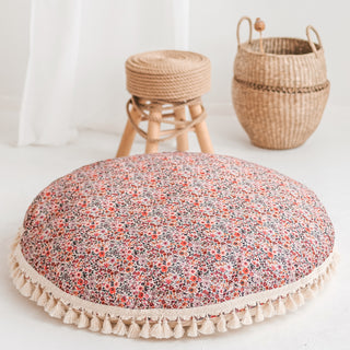 MINICAMP Big Floor Cushion with flower pattern